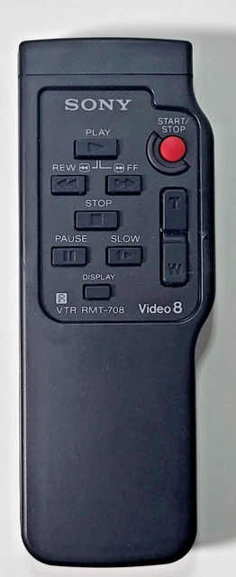 OEM SONY VTR RMT 708 Video 8 Handycam Remote Clean Tested