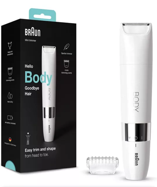 Nuovo Corpo Marrone Mini Trimmer Depilatore Corpo Elettrico Per Donna E Uomo Mp