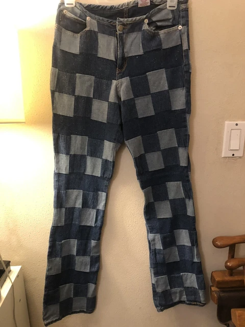 Watch LA Y2K Checkered Glitter Pants Size 13-14