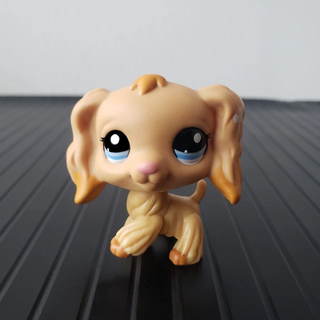 LPS #672 B LITTLEST PETSHOP ORIGINAL AUTHENTIQUE CHIEN EPAGNEUL DOG SPANIEL