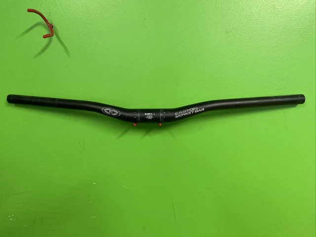 EASTON MONKEY BAR LOW RISER HANDLEBARS 660x31.8mm 'BLACK' 20mm RISE MTB S/497