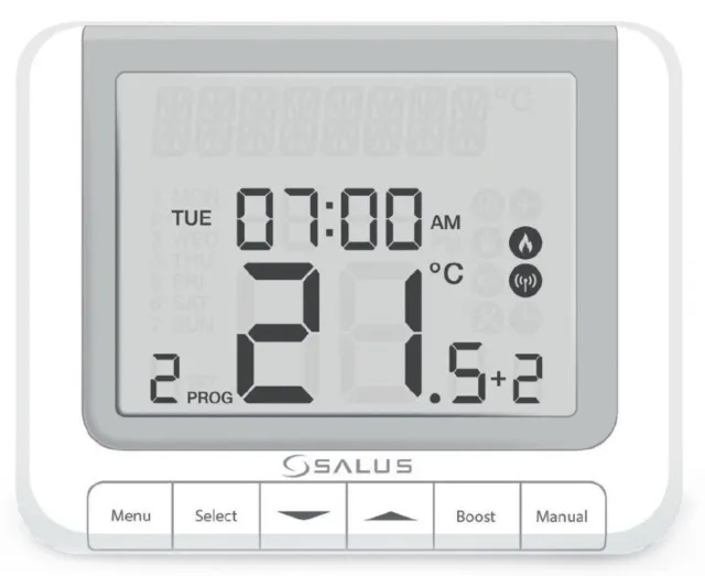 Salus RT520 Programmable Thermostat Chambre Chaudière Plus Conforme Câblée