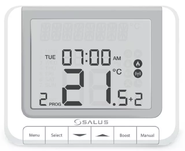 Salus RT520 Programmable Thermostat Chambre Chaudière Plus - Câblée Entity