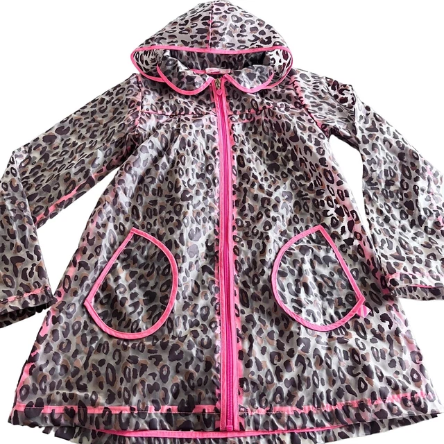 BILLIEBLUSH GIRLS TRANSPARENT Leopard Print Raincoat size 10 27.29 PicClick UK