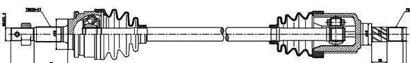 1x 241004 GSP Antriebswelle für NISSAN