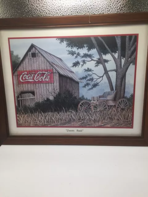 “Country Roads” Coca Cola barn print by John Zed King 2