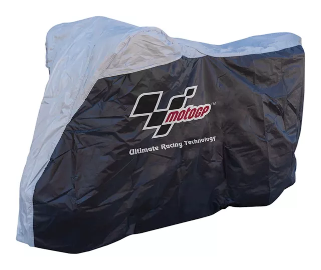MotoGP Motorcycle Rain Cover Heavy Duty Black/Grey Large Fits 1100cc Sportsbikes