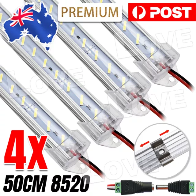 4X 50Cm 12V 8520 Led Strip Light Bar Caravan 4Wd Camping Boat Tent Fishing New