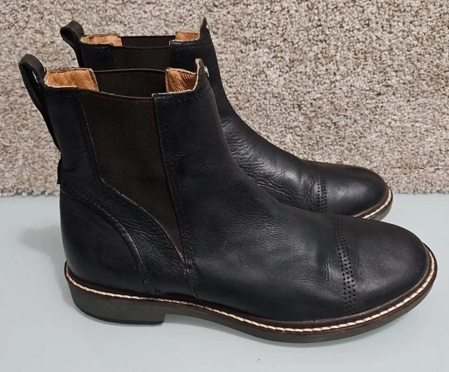 EUC TO BOOT NY Dk Brown Calf Leather Dress Casual Boots US Size