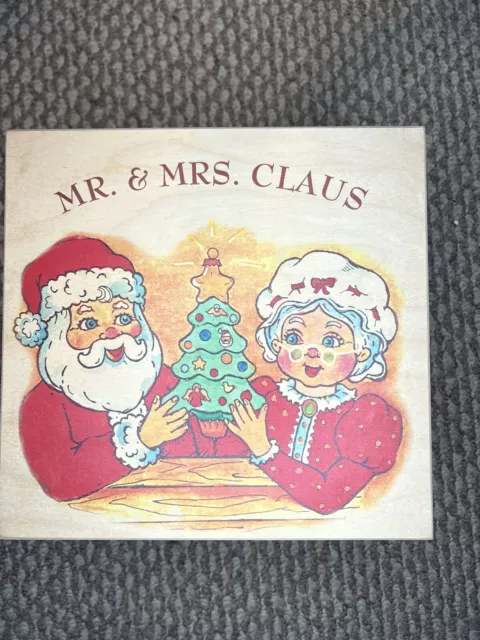 Vtg Polonaise Kurt Adler Mr & Mrs Claus Box Set Signed Christmas Ornaments EUC