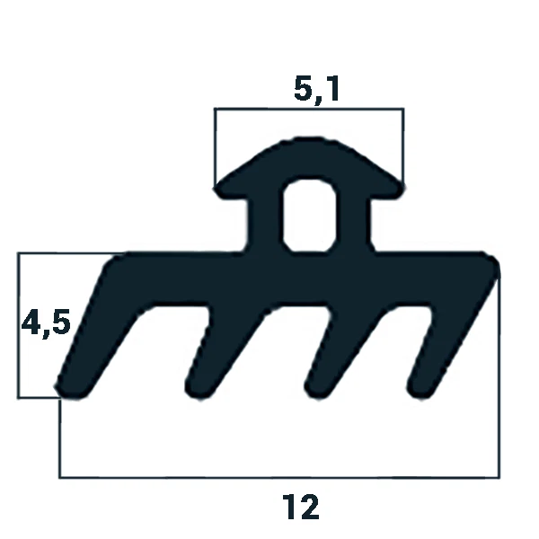 uPVC Window & Door EPDM Gasket Double Glazing Black Rubber Repair Seal