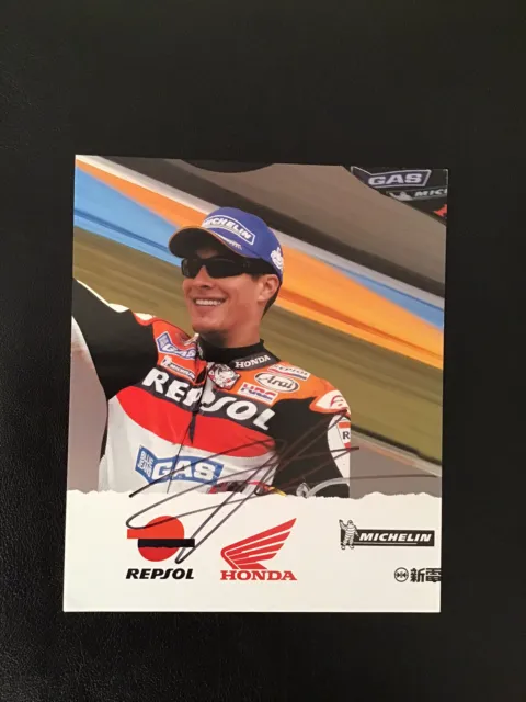 Nicky Hayden Rare Repsol Honda Genuine Moto GP signed original Postcard photo