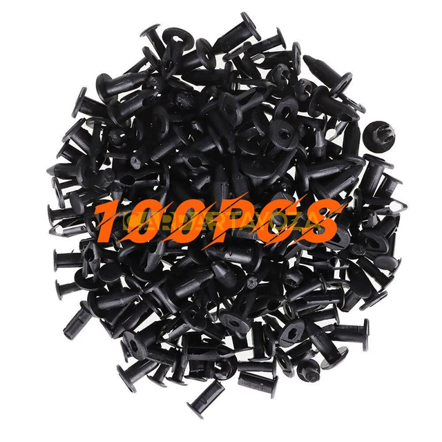 100X Fender Clips Body Rivets for HONDA TRX 400 EX 400EX 300EX TRX450R PLASTIC