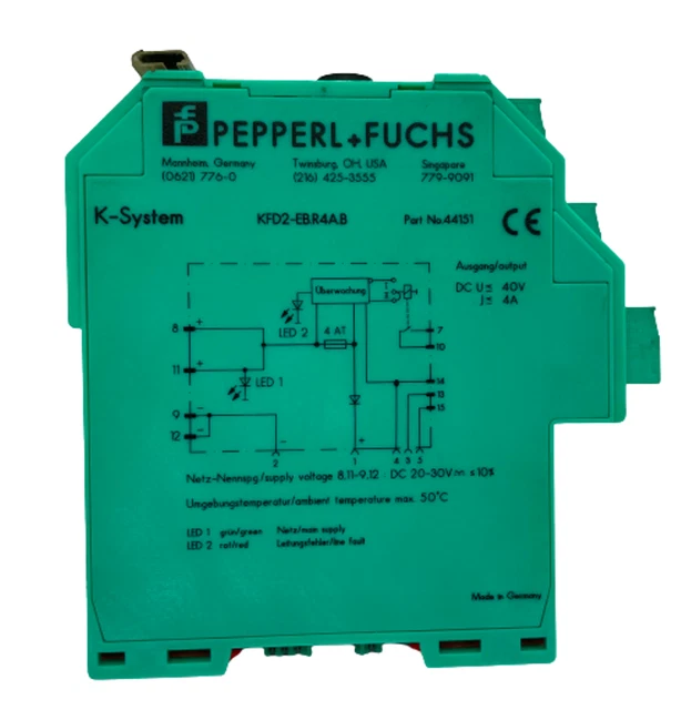 PEPPERL+FUCHS PUISSANCE RAIL Alimentation Module KFD2-EB.R4A.B 44151 ...