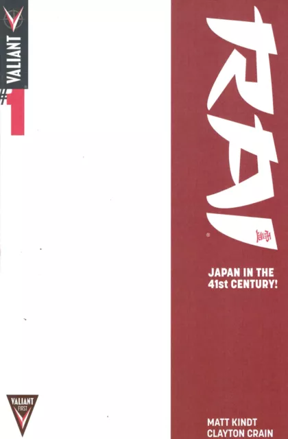 Rai #1 Blank Sketch Variant Valiant 2014 Matt Kindt Clayton Crain