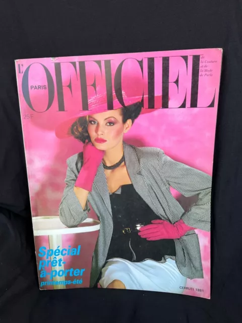 L'OFFICIEL- Vintage Paris Couture fashion magazine - APRIL  1980