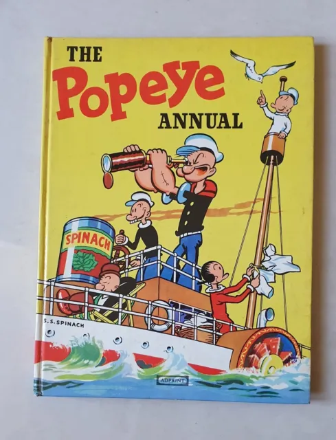 The Popeye Annual Rare Children's Vintage Comic Annual Book 1959 First Edition