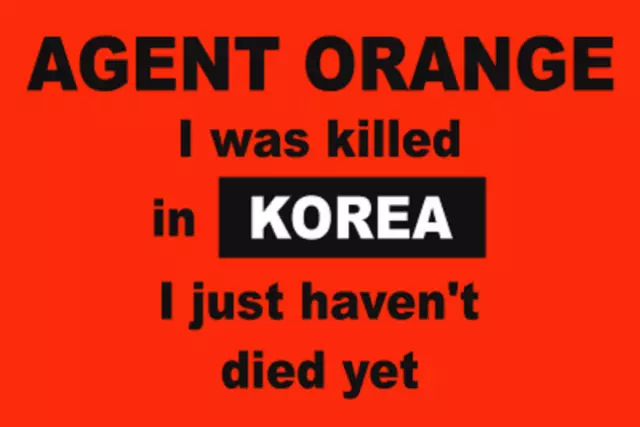 5" Agent Orange I Was Killed In Korea I Just Haven't Died Yet Decal Sticker