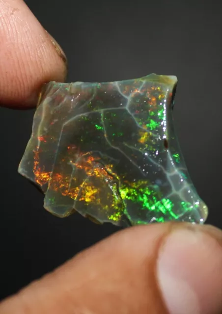 Natural Ethiopian Opal Rough Big rare design opal, multi Fire Raw opal 22.40 Cts