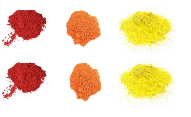 Powder Paint Arts + Craft School Reeves Tempera Red Orange Yellow 6 x 2 KG