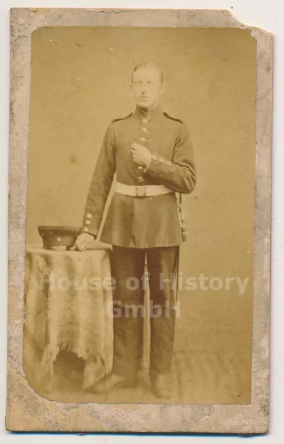 133330, Portraitfoto CDV, Soldat aus Hamburg, wohl Infanterie Regiment 76, IR 76