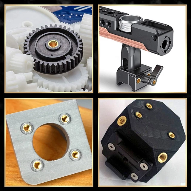 Inserto filettato dado in ottone per stampante 3D filettatura hardware interno 3