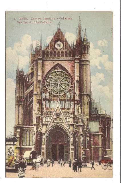 metz , nouveau portail de la cathédrale
