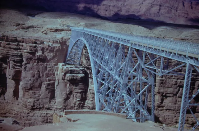 Miners bridge discovery road  | 1950s Kodachrome photo | 35mm Slide | Nature