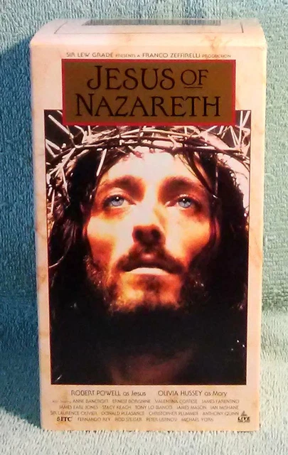 JESUS OF NAZARETH, Box Set VHS Video Tape Movie, Robert Powell & Olivia ...