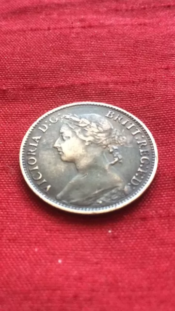 Queen Victoria 1894 Farthing Very Nice Coin Collectable Bronze Coin