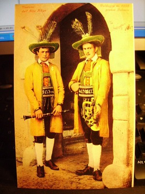 Bolzano Alto Adige Costumi Banda Musicale cartolina QZ8421 