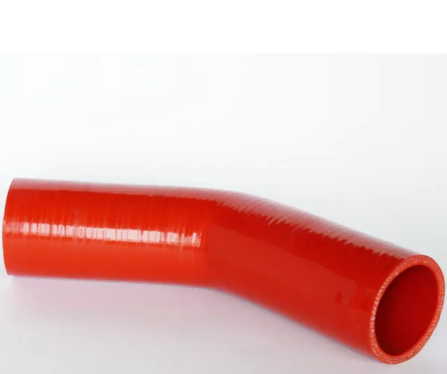 45 Gradi, Silikonbogen Id 22mm Tubo IN Silicone Arco Llk Turbo Tubo - Rosso