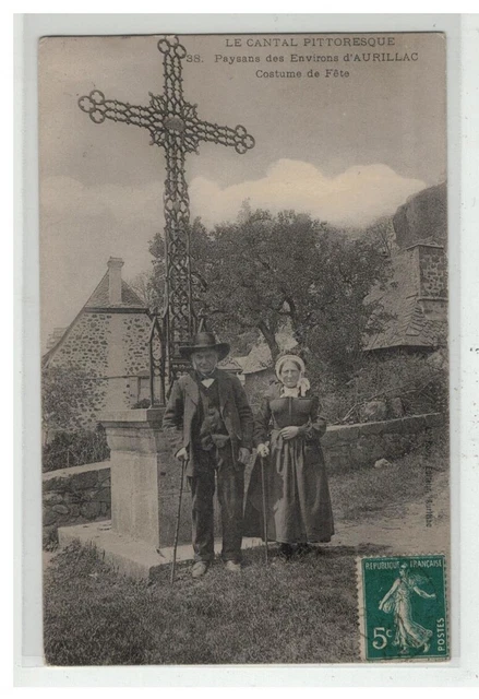 15 Aurillac  Paysans En Costume De Fete Nâ° 38 Le Cantal Pittoresque Edit Roux