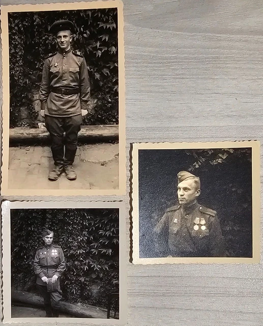 Soldati dell'esercito sovietico Giovani bei ragazzi Militare Vecchia foto...