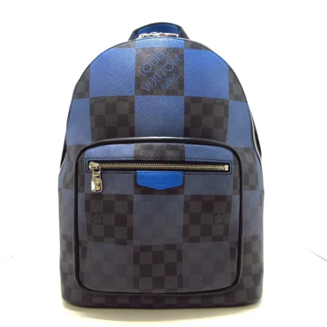 N40402 Louis Vuitton Blue Damier Graphite Giant Josh Backpack