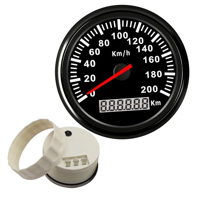 COMPTEUR DE VITESSE numérique 200 km/h 85mm Speedometer pour voiture ...