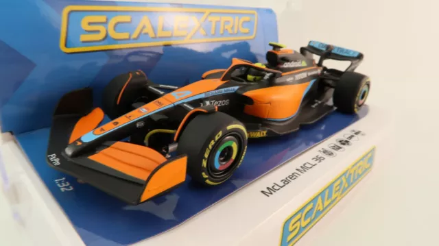 Scalextric C4424 McLaren MCL36 Lando Norris 2022 F1 Emilia Romagna GP Slot Car
