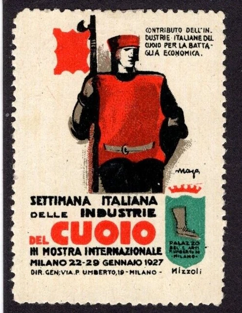 Aschenputtel Briefmarken - Italien LEDER 1927 Industrie EXPO 35 x 50 mm