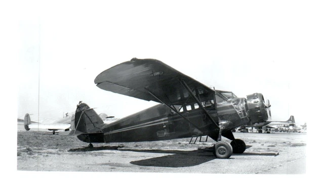 Stinson Reliant Straight Wing Airplane Aircraft Vintage Photograph 5x3.5 NC13457