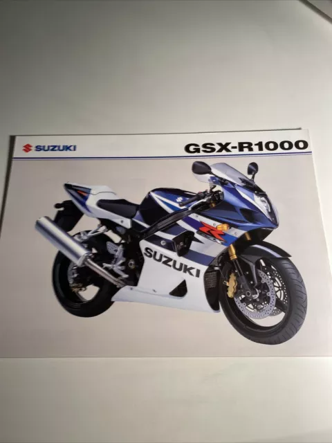 Suzuki GSX-R1000 Motorcycle Sales Brochure 2004 Motorbike GSXR FREE POSTAGE