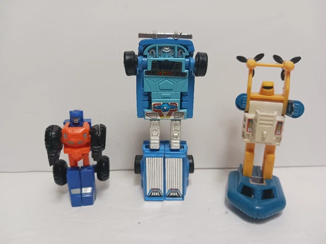 Lot of 3 vintage Transformer G1/MINIBOT  mini figures in excellent condition!