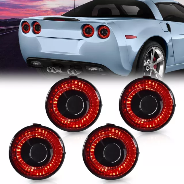 Fit For 2005-2013 Chevrolet Corvette C6 Coupe LED Rear Brake Turn Signal Lights