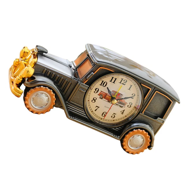 Desk Clock Analogue Vintage Car Clock Electronics Alarm Clock Model