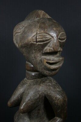 Large 15.7" Female African Fetish Statue SONGYE - D.R.Congo  TRIBAL ART CRAFTS