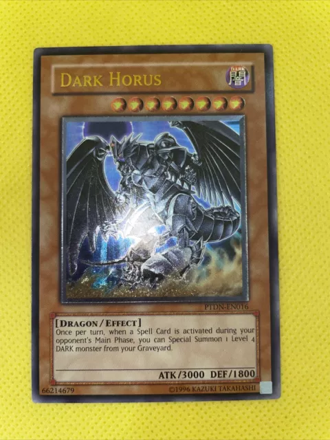 YUGIOH! Horus The Black Flame Dragon LV8 - DR3-EN008 - Ultra Rare Unlimited  LP!