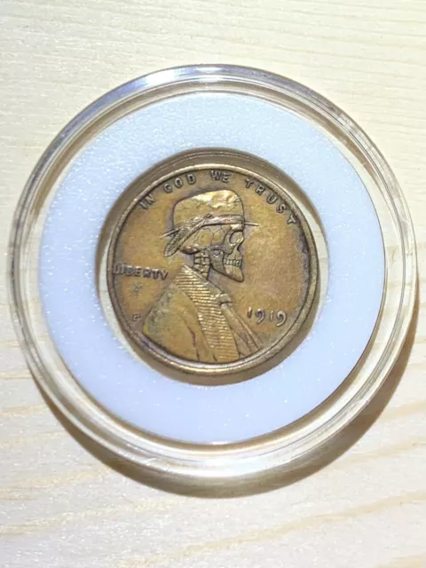 Hobo Nickel “Penny” Skull By Gediminas Palsis