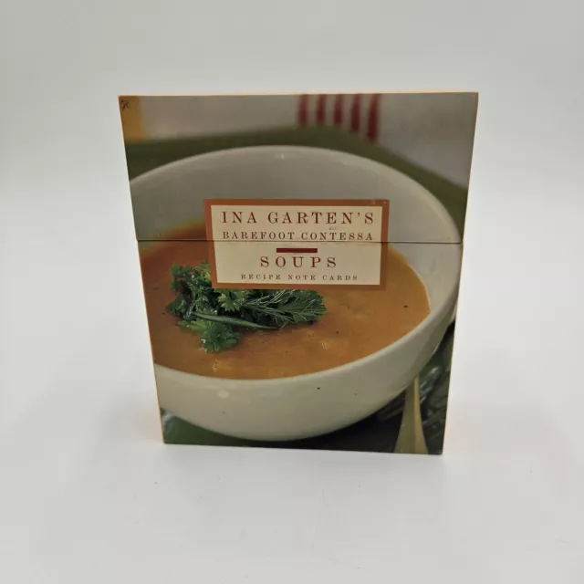 INA GARTEN BAREFOOT CONTESSA SOUPS Recipe Note Cards 10 Of 12 Cards 2 ...