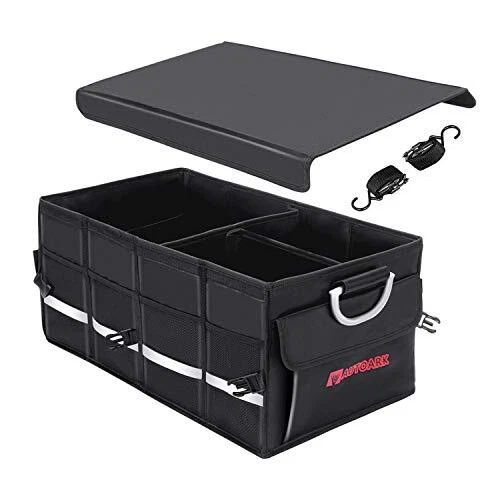 Multipurpose Car SUV Trunk Organizer with Cover and Straps,Durable