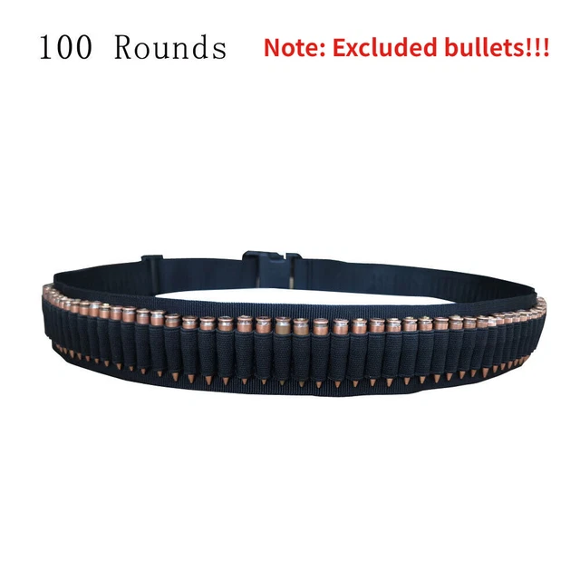100 ROUND RIFLE Bullet Cartridge Bandolier Belt Shell Holder For .22LR