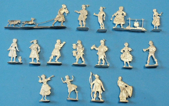 Plats d'étain - Zinnfiguren - Flat tin : Chariot renaissance